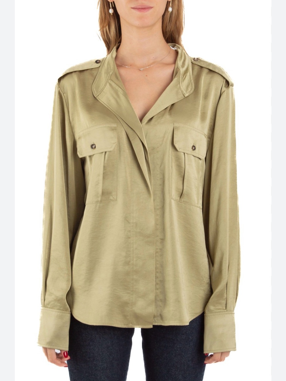 Designer ALC Oakley satin top Size 12
